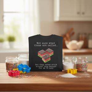 เสื้อยืดแขนยาวลายคุกกี้อิตาเลียน 7 ชั้นสีรุ้ง คอกลม ยูนิเซ็กซ์ พิมพ์ลายดิจิทัล เสื้อผ้าส่งเสริมการขายสำหรับผู้ใหญ่ - Product Image 3