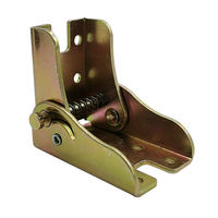 Support de pied de table en métal plaqué fer contemporain à charnière autobloquante à 90 degrés pour table pliante d'hôtel avec équerres d'angle