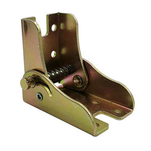 Support de pied de table en métal plaqué fer contemporain à charnière autobloquante à 90 degrés pour table pliante d'hôtel avec équerres d'angle - Product Image 3