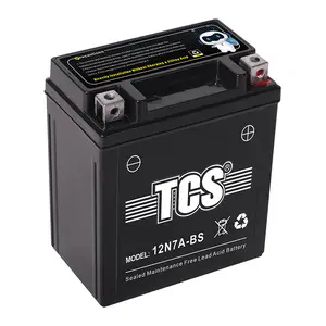 12N7A 12V7Ah סוללת עופרת חומצה אטומה 12V 100Ah סוללת אופנוע מתח סוללת עופרת חומצה מחיר