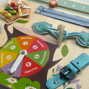 Dropshipping Products 2026 Wooden Busy Board Daily Life Unlocking Montessori Skill Training Toys Sourcing Service in China - Product Image 5