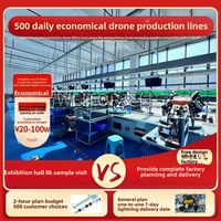 Lini Perakitan UAV Otomatis 380V 500W Sistem Produksi Multirotor Peralatan Pabrik yang Dapat Disesuaikan