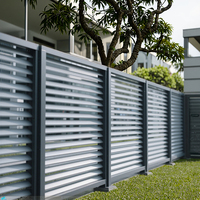 Système d'éclairage de sécurité extérieur moderne en alliage d'aluminium thermolaqué avec détecteur de mouvement pour bordures de jardin, clôtures, treillis et portails (norme CE)