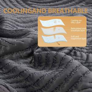 Almohadas Enfriamiento Almohadas de espuma viscoelástica para dormir Ajustable Medio Firme Espalda y sueño lateral - Product Image 5