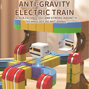 Set de Construcción de <span class=keywords><strong>Tren</strong></span> Antigravedad |   Juguete Educativo STEM para Hacerlo Tú Mismo |   Bloques de Construcción Creativos para Niños, Plástico ABS, Edades 4-6 - Product Image 3
