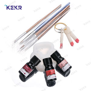 Kit de modification des gencives simulées avec <span class=keywords><strong>pâte</strong></span> de glaçage de teinture photopolymérisable <span class=keywords><strong>dentaire</strong></span> KEKR avec PMMA acrylique pour la teinture des couronnes temporaires - Product Image 6