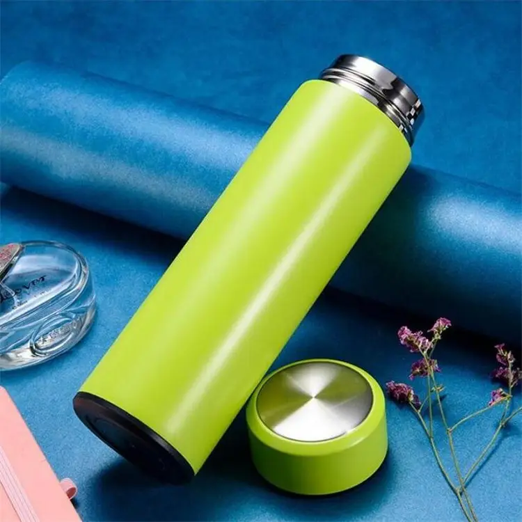 500 Ml Vakum Bisnis Insulated Piala Mudah Membuka Botol Pemurni Air UV Tumbler VR-A-5972