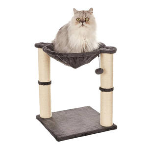 คอนโดแมวทรงตึกพร้อมที่นอนนุ่มๆ ที่บนสุด  พร้อมเสาข่วนทำจากไซซอล  โครงปีนป่ายแมวที่แข็งแรงทนทาน พร้อมลูกบอลกระตุ้นแมว - Product Image 5