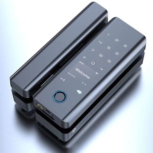 Cerradura Inteligente para Puerta QLEUNG G9S Negra con Huella Dactilar, Contraseña, Aplicación, Tarjeta, Pantalla Táctil, Pantalla de Bienvenida, Sin Necesidad de Perforación - Product Image 4