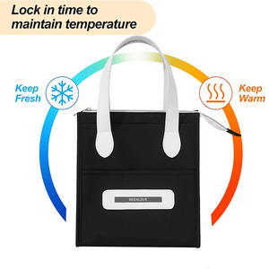 Oxford de haute qualité pour sac de pique-nique <span class=keywords><strong>Smiley</strong></span> Face bonne fonction isolée sac à lunch isotherme pour un usage quotidien Type de motif lettre - Product Image 4