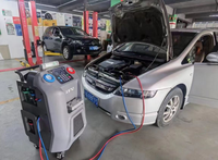 BOSCAR BC-X570 Machine de récupération, recyclage et recharge de réfrigérant R134a pour climatisation automobile entièrement automatique, écran tactile 7 pouces, 450g/min