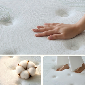 <b>Foam</b> Mattress Queen Size Medium Firmness Breathable Cotton Fabric Cover Minimalist Design for Bedroom Home Furniture - Product Image 5