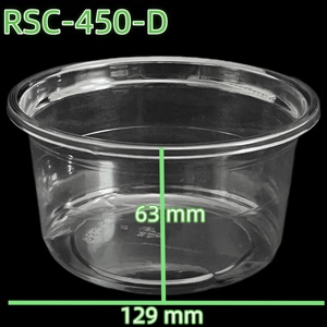 8oz Mini Deli Vòng dùng một lần <span class=keywords><strong>Pet</strong></span> <span class=keywords><strong>PP</strong></span> nhựa hộp thực phẩm container với nắp cho bữa ăn trưa salad Sushi bánh pizza bánh mì - Product Image 3