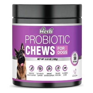 Probióticos para Perros con Prebióticos, Marca Privada OEM ODM, Promueve un Microbioma Intestinal Equilibrado, Refuerza la Salud Inmunológica, Masticables Blandos - Product Image 1