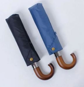 Parapluie pliant de luxe minimaliste, protection anti-UV, protection contre la pluie, en polyester, pour les affaires - Product Image 4