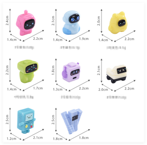 Regalo para niños, escultura Diy en miniatura 3D, figurita de <span class=keywords><strong>Robot</strong></span> coleccionable, fabricante de juguetes de resina para amantes de los juegos de Acuario, pantallas de escritorio - Product Image 2