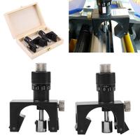 Meteran magnetik, 2 buah meteran Jig pengaturan pisau Planer magnetik, alat pertukangan dengan kotak kayu