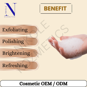 Exfoliante Facial de Nuez, Limpiador Facial Suave con Partículas Naturales de Nuez, Uso Diario, Piel Suave y Radiante - Product Image 3