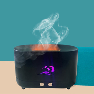 Simulated Flame Humidifier 225Ml Ultrasonic <b>Aroma</b> <b>Diffuser</b> For Home Office Use With Ambient Light - Product Image 4