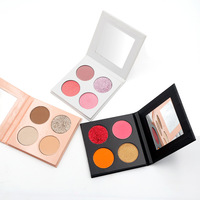 Palette de fards à paupières imperméable à l'eau de marque privée, maquillage vegan de haute qualité avec pigments mats pour tous les tons de peau