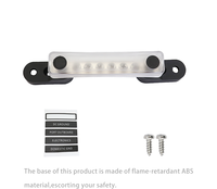 Barre de distribution avec couvercle, bloc de distribution d'alimentation 12V pour camping-car et bateau