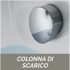 Bañera de Hidromasaje Asimétrica Moderna GEA de 150x100 cm, Paneles de Marco, Bañera Independiente Portátil, Material de Latón, Masaje para Baño - Product Image 4