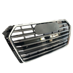Griglia anteriore S4 griglia auto di ricambio Gloss nero cromato <span class=keywords><strong>A4</strong></span> griglia anteriore per <span class=keywords><strong>Audi</strong></span> <span class=keywords><strong>A4</strong></span> B9 2016 2017 <span class=keywords><strong>2018</strong></span> - Product Image 6