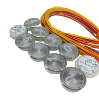 Bouton d'ascenseur LED bicolore, lumière blanche constante, devient bleu lorsqu'il est pressé, bouton poussoir d'ascenseur