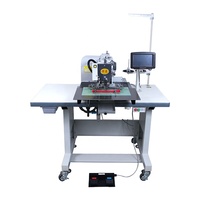 Nouvelle machine à coudre industrielle électrique programmable HUAMEI à plateau plat, haute vitesse, lubrification automatique, alimentation multiple, moteur