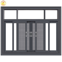 Diseño moderno personalizado precio barato ventanas correderas de aluminio a prueba de viento y aislamiento térmico para la casa