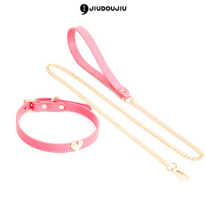 Leather SM erotic <b>collar</b>, <b>BDSM</b> toy, neck ring, adult sex toy, female dog leash, bondage and traction. - Product Image 5