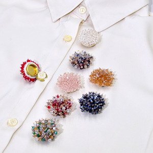 Broches de Perlas y Cristales ERKOUMI en Oferta, Botones a Presión con Forma de Tortuga para Camisas, Trajes, Vestidos, Abrigos, Blusas y Prendas - Product Image 6