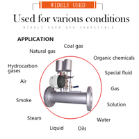Medidor de Flujo en V de Acero Inoxidable OEM, Medidor de Presión Diferencial para Medición de Gas/Aire/Agua/Aceite, Conexión por Brida