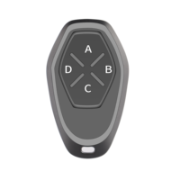 Transmisor inalámbrico de control remoto Teclas de 4 botones 433Mhz Código rodante/de aprendizaje YET2212
