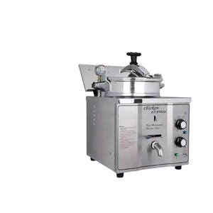 Freidora <span class=keywords><strong>de</strong></span> <span class=keywords><strong>Pollo</strong></span> Comercial <span class=keywords><strong>de</strong></span> Acero Inoxidable SUYUAN SY-16 16L 3000W Eléctrica 220V - Product Image 1