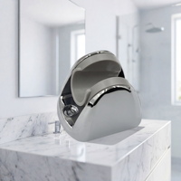 Pommeau de Douche Portable ABS avec Filtre, Finition Chromée, Support Fixe, Design Moderne et Simple, Sortie d'Eau Unique, Installation Facile