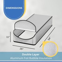 Housse isolante pour échelle de grenier, tente isolante durable en feuille et matériau à bulles, taille et couleur personnalisables pour escaliers de grenier