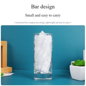 Bonnet de douche jetable Heran Hot Hotel, super élastique, écologique, monocouche, épais, en <span class=keywords><strong>plastique</strong></span> PE pour adultes - Product Image 5