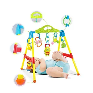 Educational Sensory Toy Baby Activity Fitness Frame Kids Gym Rack Frame with Light&Music for 6M+Toddler