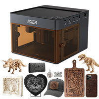 Graveur laser automatique portable mini Ikier Flex, machines de découpe laser de bureau pour bois, cuir, métal, acrylique, flacon de parfum