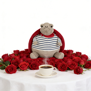 [¡OFERTA!], Jellycat, 26.ª Edición, Peluche de Tortuga Romántica de San Valentín de 28 cm, Regalo para Parejas, Animal de Peluche con Temática de Corazón - Product Image 4