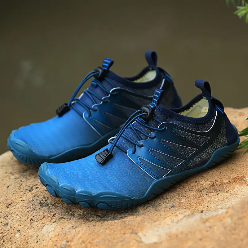Penjualan Pabrik Sepatu Aqua Pantai Kustom Sepatu Aqua Tahan Air Kaus Kaki Sepatu Olahraga Air Pantai untuk Pria