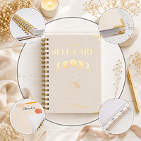 Ensemble de carnets personnalisés AP pour la motivation positive, le bien-être et les soins personnels, planificateur de repas, carnet de notes personnalisé