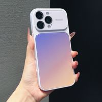 Coque de téléphone PC dégradée pour iPhone 18 Pro Max avec protection d'objectif d'appareil photo, antichoc et design fin