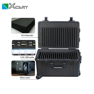 Có Thể Tháo Rời 20 Ngăn DC <span class=keywords><strong>USB</strong></span> 2.0 2.4A Máy Tính Bảng 11.5 ''Vali Sạc Giáo Dục - Product Image 5