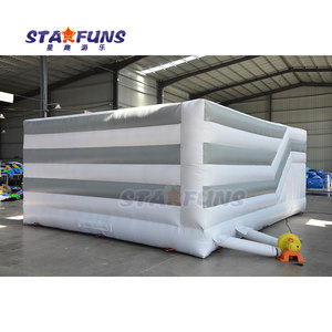 Château sautant des douanes Château gonflable noir blanc gonflable Maison de rebond avec toboggan <span class=keywords><strong>Location</strong></span> Gonflable Bouncer - Product Image 4