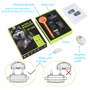 Último GF01 al aire libre inalámbrico GPS perro cerca sistema IP67 impermeable mascota GPS entrenamiento cerca <span class=keywords><strong>Collar</strong></span> con vibración pitido - Product Image 6
