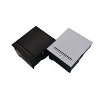 Module d'imprimante à panneau intégré 80 mm avec support de commande électrique pour ouverture du couvercle, imprimante thermique d'étiquettes et de reçus avec code-barres, compatible RS232/TTL
