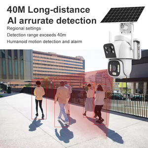 Dual <span class=keywords><strong>Camera</strong></span> an ninh Hệ thống giám sát 4 gam Wifi năng lượng mặt trời Power tuya app điều khiển video lưu trữ hình ảnh thông qua SD Thẻ Wireless CCTV hệ thống - Product Image 2