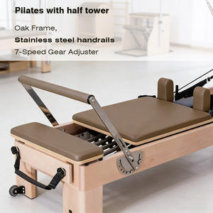 Machine de Pilates Reformer portable, réglable et durable, pliable avec tour, pour studio de Pilates et exercices de yoga - Product Image 4